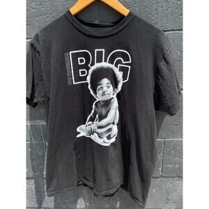 The Notorious B.I.G. Baby Logo Tee Black Hip Hop Unisex M